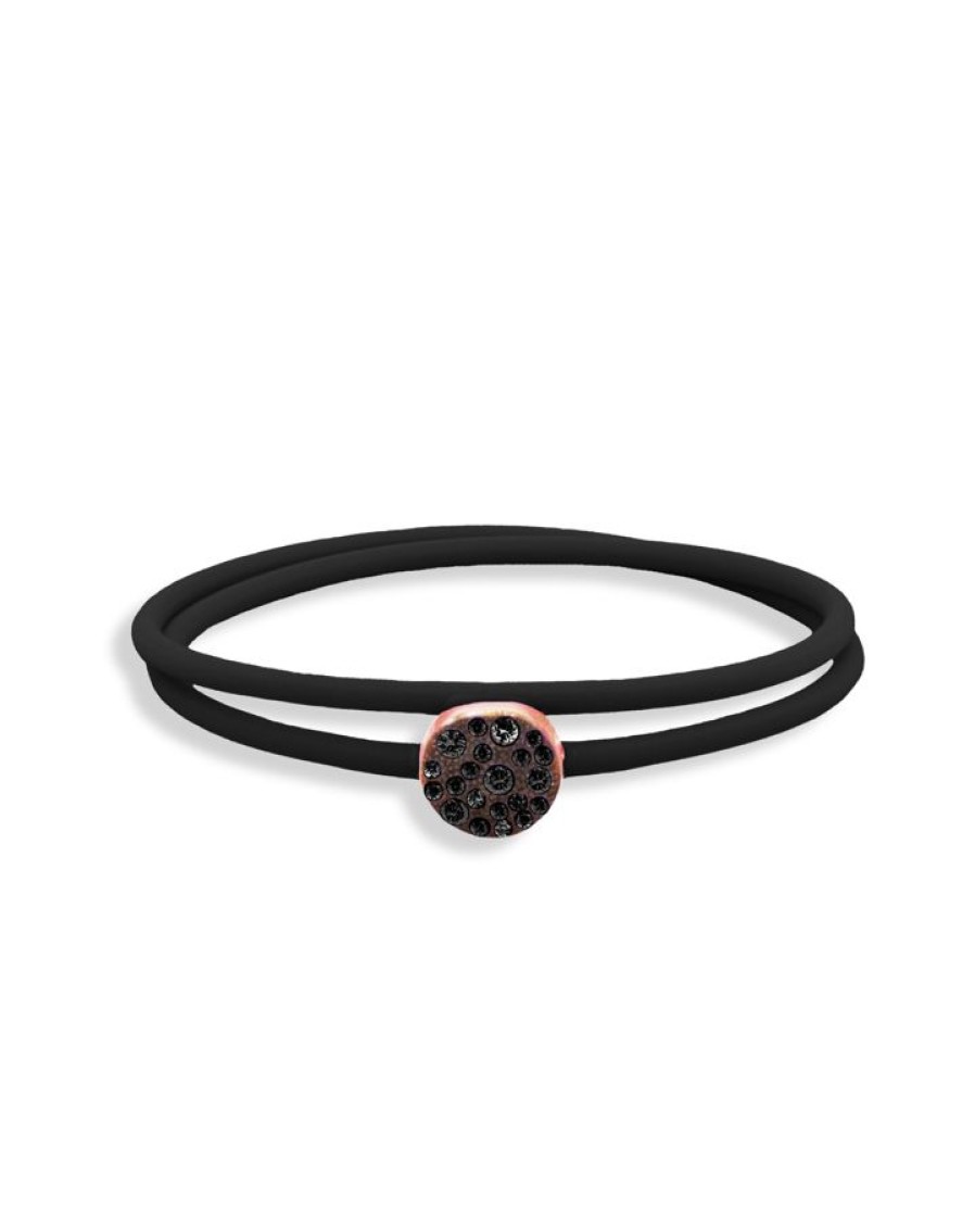 New Alisei Gioielli Bracciale Gummy Nero