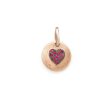 Best Alisei Gioielli Pendente Tondo Sabbiato Cuore Argento 925 Rose