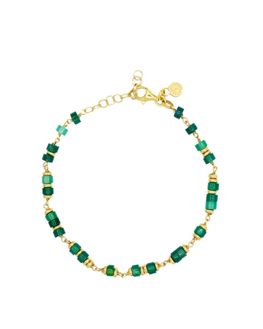 Clearance Alisei Gioielli Bracciale Agata Verde