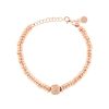 New Alisei Gioielli Bracciale Rondelle Con Pepita Argento 925 Rose